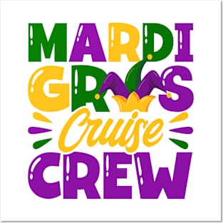 Mardi Gras Cruise Crew Cruising Funny Festival Party Posters and Art